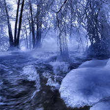 Схема вышивки «Зима»