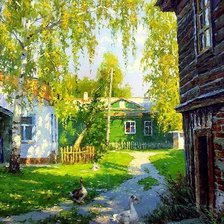 Схема вышивки «гуси»