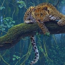 Схема вышивки «Ягуар»