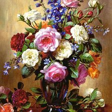 Схема вышивки «цветы»