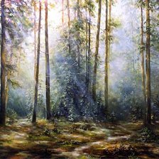 Схема вышивки «Утро»