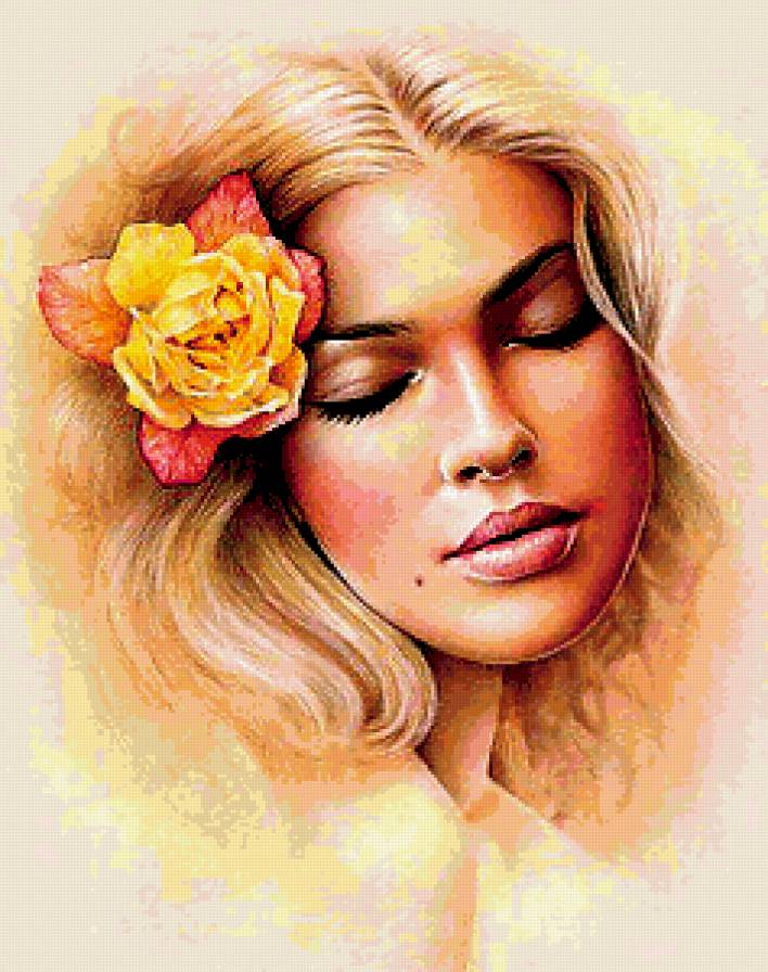 Девушка - роза, женский образ, девушка - предпросмотр