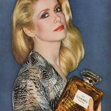 Схема вышивки «Катрин Денев Мадам Шанель»