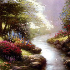 Схема вышивки «Речка»