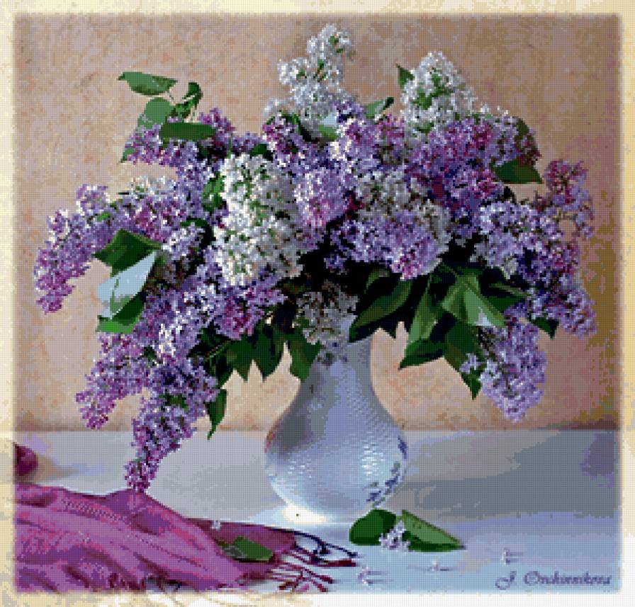 Цветы и натюрморты от Юлии Овчинниковой - сирень, цветы, живопись, букет, натюрморт - предпросмотр