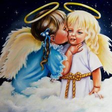 Схема вышивки «ангелочки»