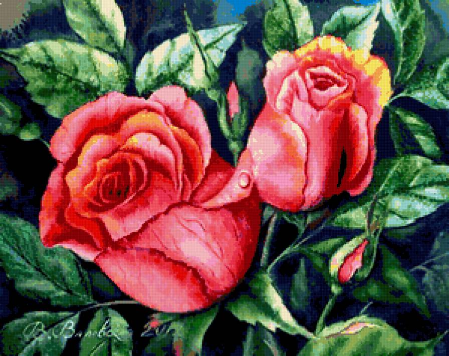 Серия "Букет" - букет, розы, цветы - предпросмотр