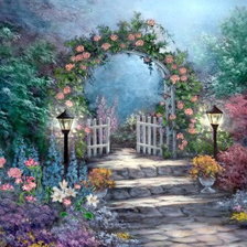 Схема вышивки «Дивный сад»