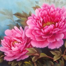 Схема вышивки «китайский пион»