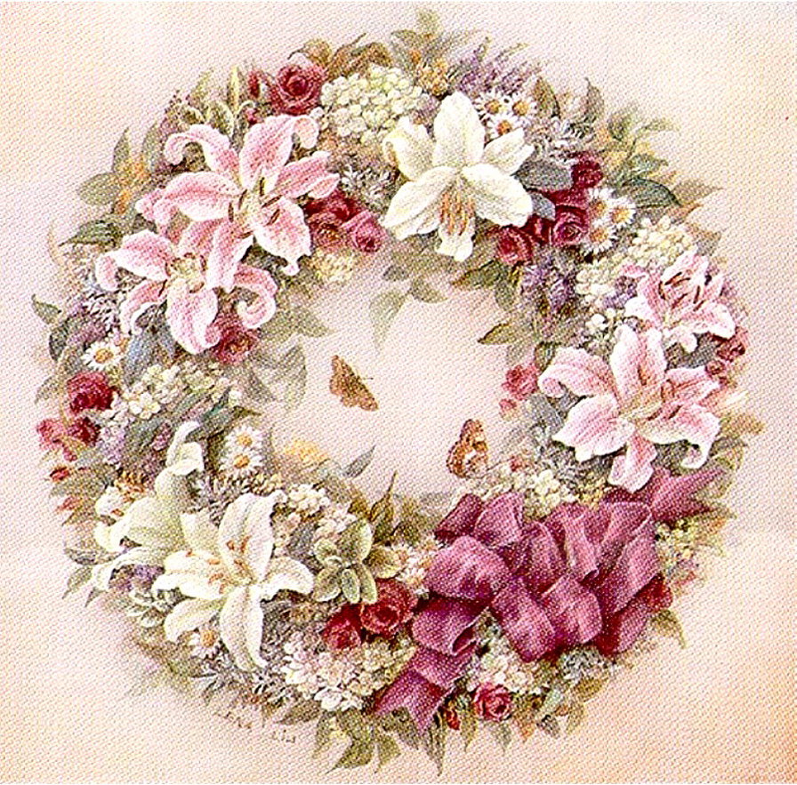 венок - венок, цветы - оригинал