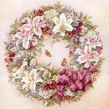 Схема вышивки «венок»