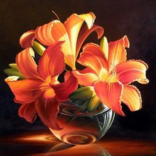 Схема вышивки «лилии»