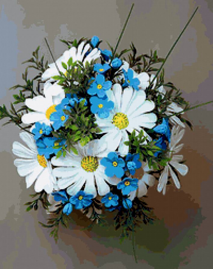 Ромашки - ромашка, картина, цветы, букет - предпросмотр