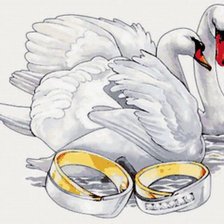 Схема вышивки «Лебеди»