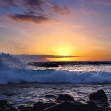 Схема вышивки «море»