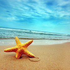 Схема вышивки «море»