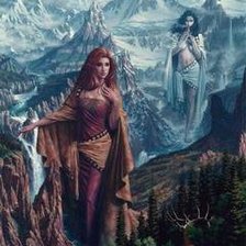 Схема вышивки «духи гор»