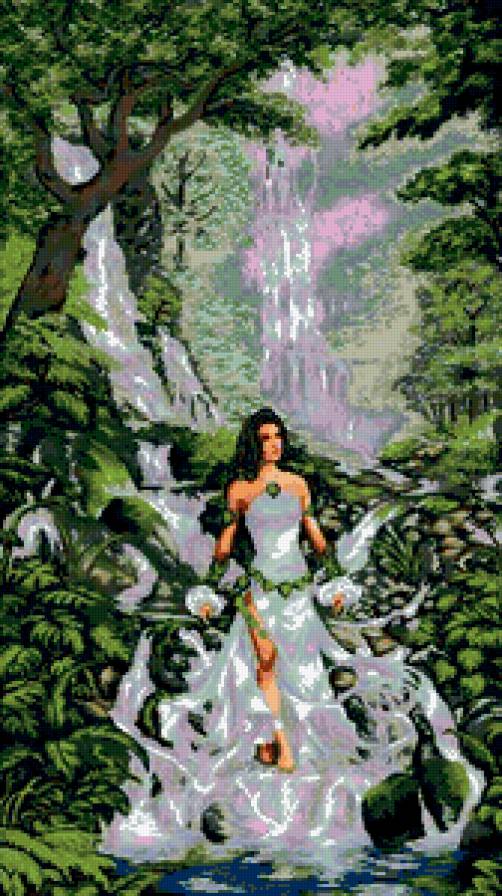 дух водопада - магия, фентези, дух - предпросмотр