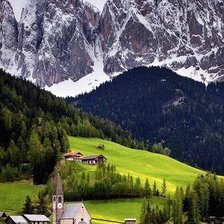 Схема вышивки «красота гор»