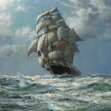 Схема вышивки «Парусник»