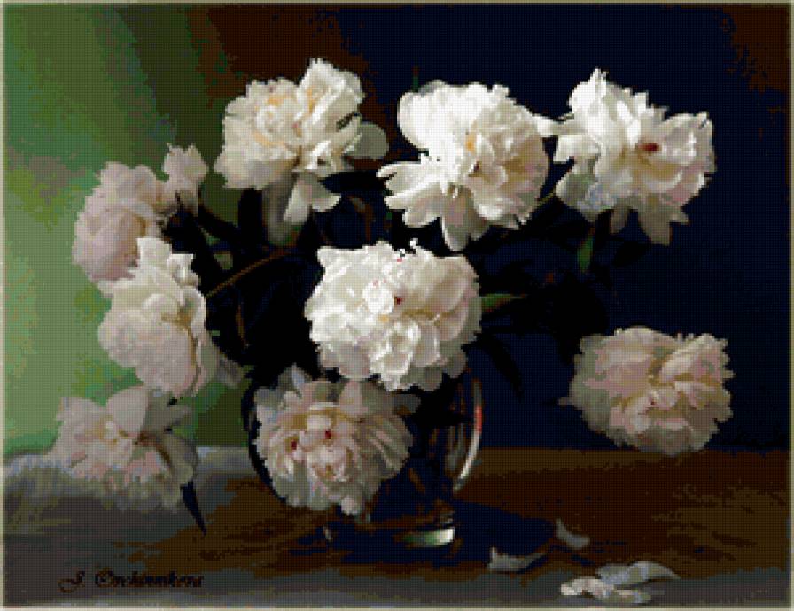 Цветы и натюрморты от Юлии Овчинниковой - натюрморт, живопись, букет, пионы, цветы - предпросмотр