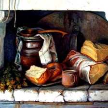 Схема вышивки «Русская печь»