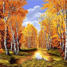 Схема вышивки «Золото осени»