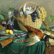 Схема вышивки «Натюрморт с дичью»