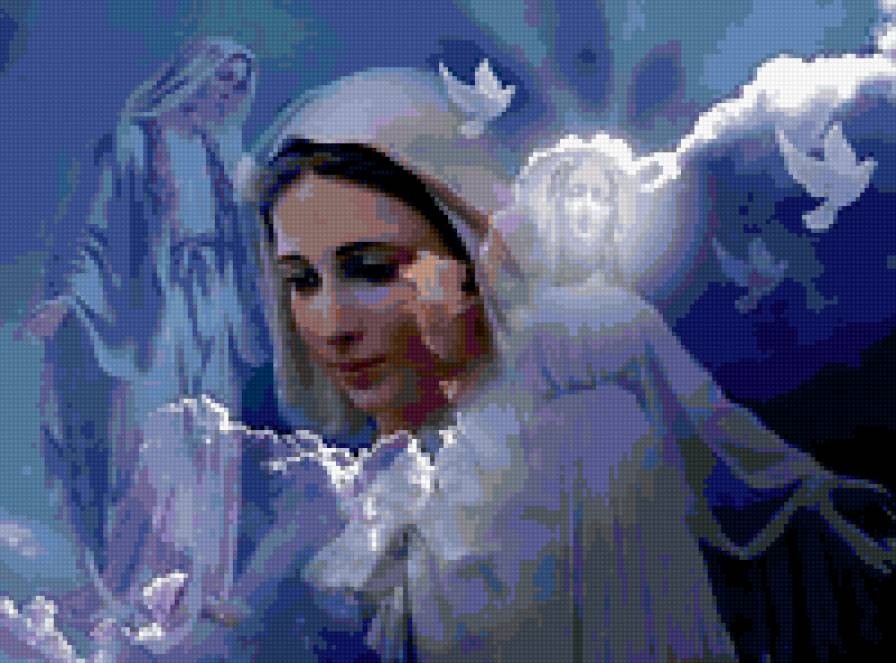 дева Мария - икона - предпросмотр