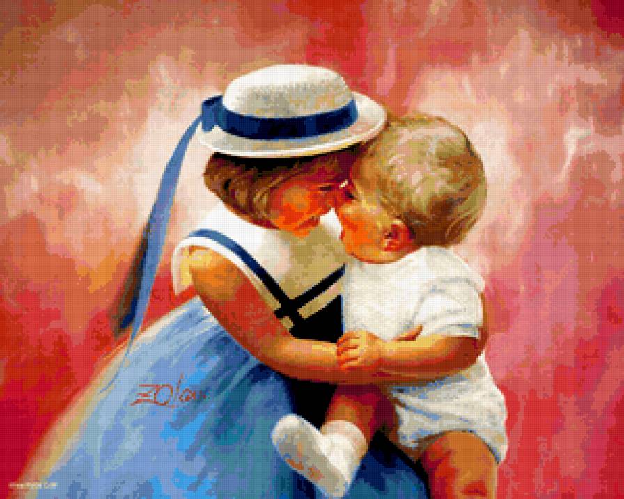 Младший братик - дети, нежность - предпросмотр