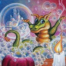 Схема вышивки «дракончик»