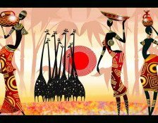 Схема вышивки «африканские мотивы»