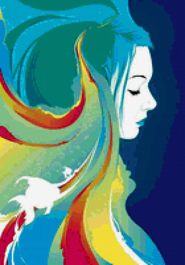 девушка - печаль, русалка, дева - предпросмотр