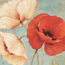 Схема вышивки «маки»