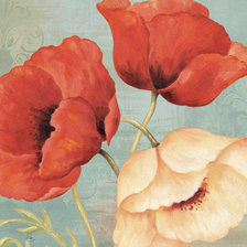 Схема вышивки «маки»