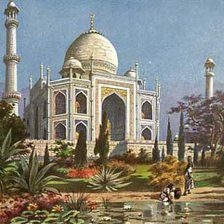 Схема вышивки «Тадж-Махал»
