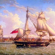 Схема вышивки «Корабль»