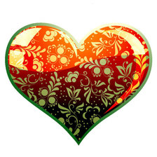 Схема вышивки «сердце»