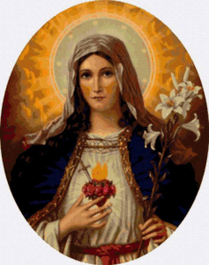 Сердце Марии - икона - предпросмотр