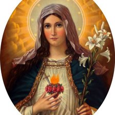 Схема вышивки «Сердце Марии»