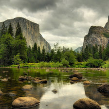 Схема вышивки «пейзаж»