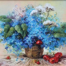 Схема вышивки «букет цветов»