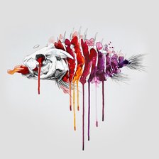 Схема вышивки «Рыба»