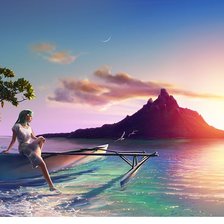 Схема вышивки «Фантастическая картина Ютака Кагая»