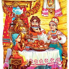 Схема вышивки «чай с калачами»