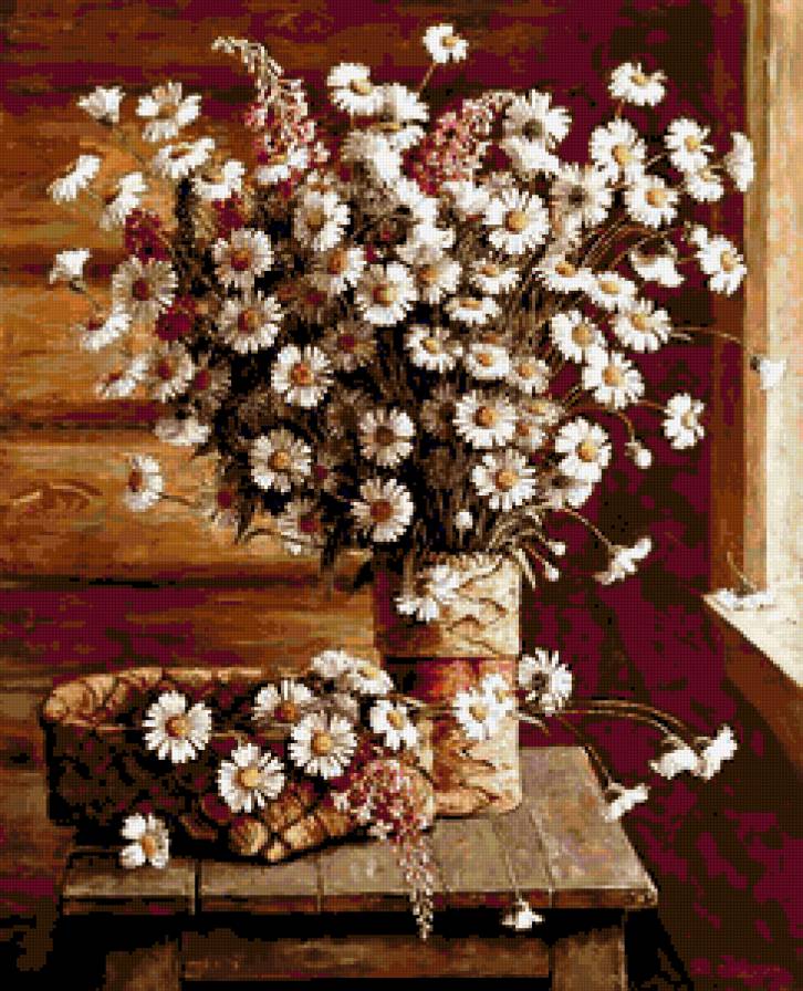 Ромашки - ромашки, полевые цветы, красота, ромашка, букет, цветы - предпросмотр