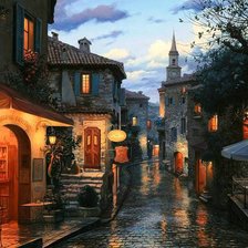 Схема вышивки «Вечер»