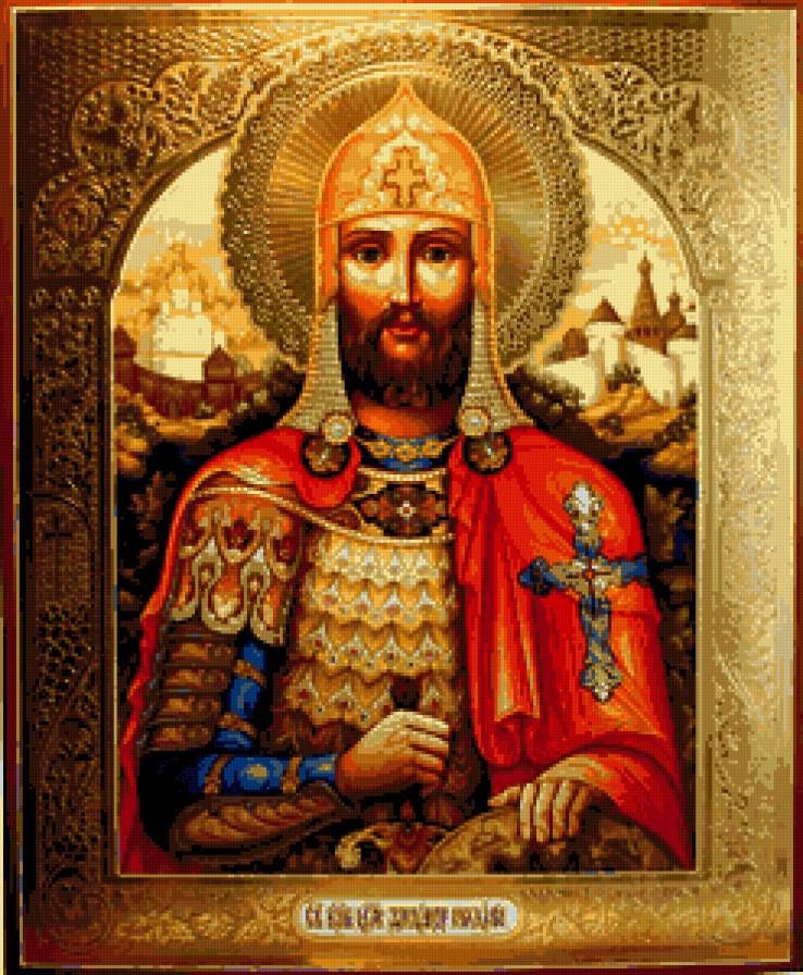 Св.Александр невский - икона - предпросмотр