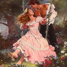 Схема вышивки «На качелях»