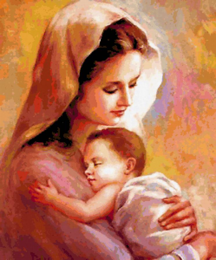 Мать и дитя - мама, дети, портрет - предпросмотр